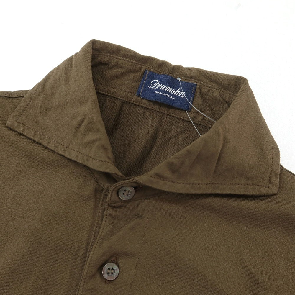 [Used] Drumohr Cotton Short Sleeve Polo Shirt Brown [XXS] [Condition Rank B] [Men&