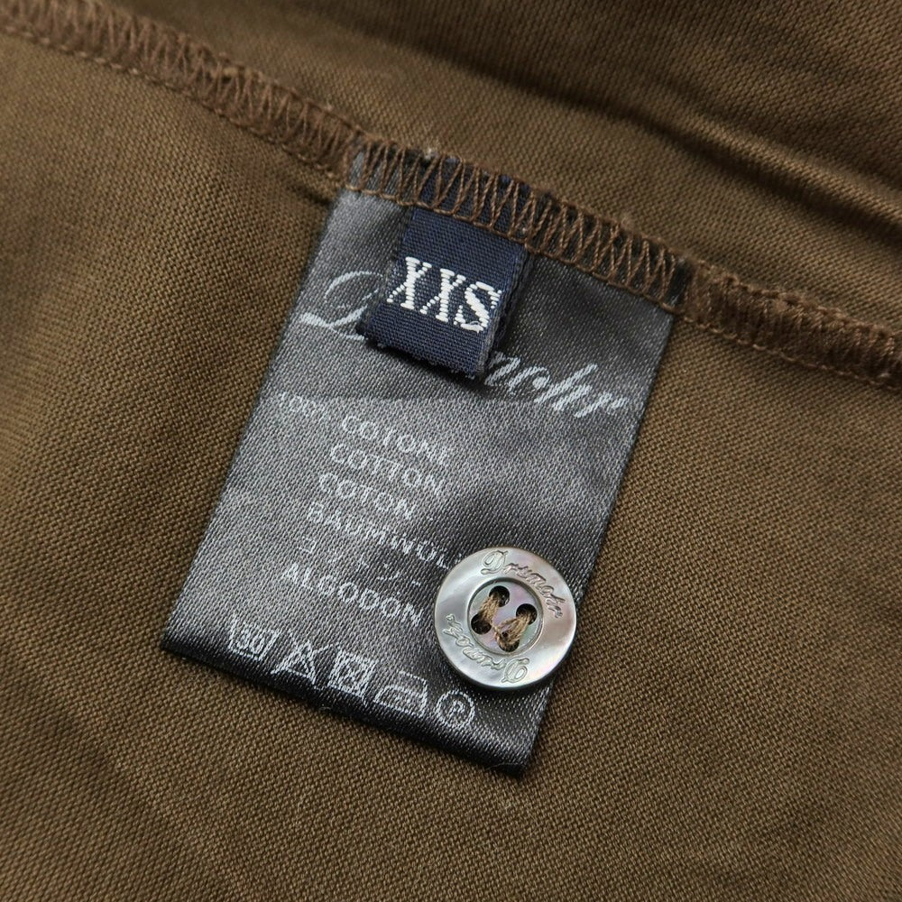 [Used] Drumohr Cotton Short Sleeve Polo Shirt Brown [XXS] [Condition Rank B] [Men&