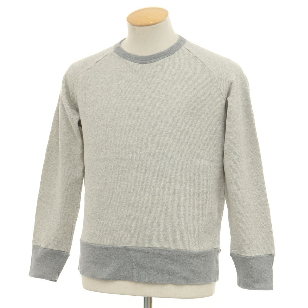 [Used] MAISON CORNICHON Cotton Crew Neck Sweatshirt Grey [Condition Rank B] [Men&