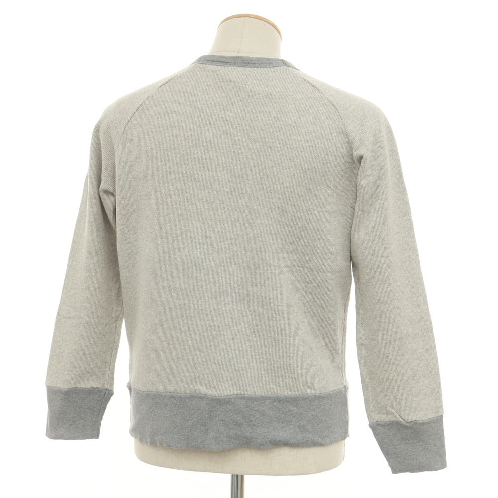 [Used] MAISON CORNICHON Cotton Crew Neck Sweatshirt Grey [Condition Rank B] [Men&