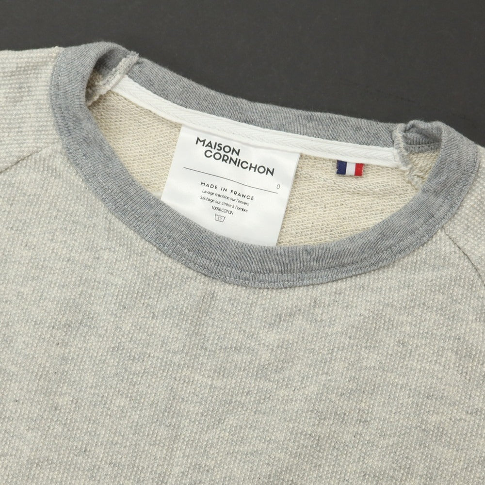 [Used] MAISON CORNICHON Cotton Crew Neck Sweatshirt Grey [Condition Rank B] [Men&