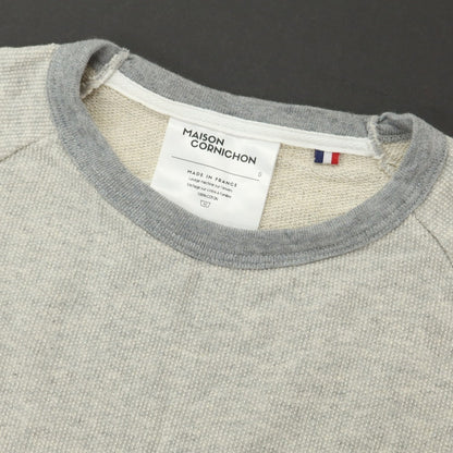 [Used] MAISON CORNICHON Cotton Crew Neck Sweatshirt Grey [Condition Rank B] [Men&