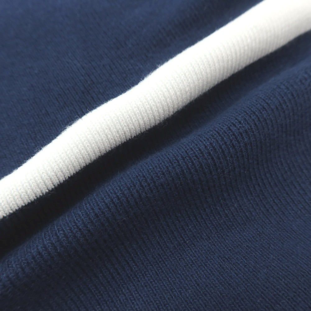 [Used] MAISON CORNICHON Cotton Border Basque Shirt Long Sleeve T-Shirt Navy x White [Condition Rank B] [Men&