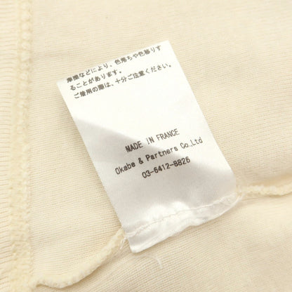 [Used] MAISON CORNICHON Cotton Crew Neck Short Sleeve T-Shirt Ivory [1] [Condition Rank B] [Men&