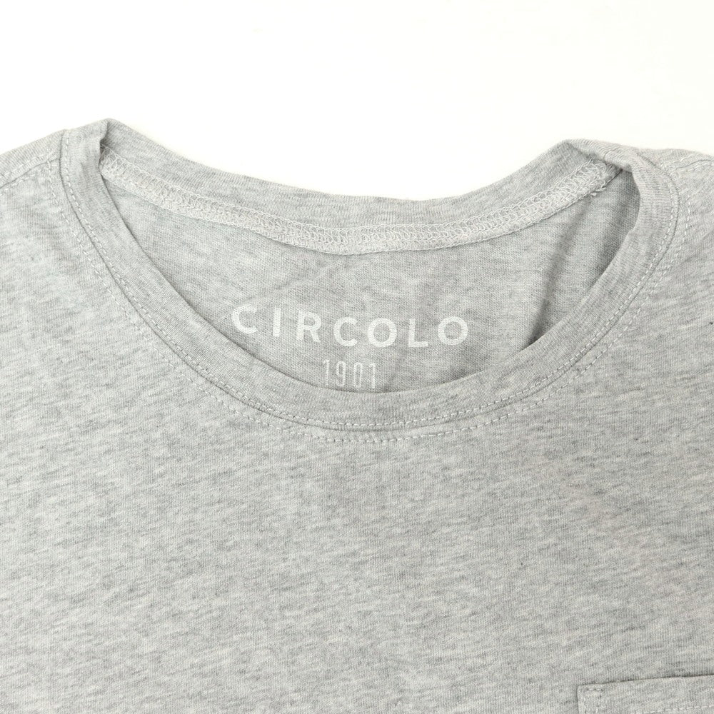 【中古】チルコロ1901 CIRCOLO 1901 コットン ポケット 半袖Ｔシャツ グレー【 XS 】【 状態ランクB 】【 メンズ 】 [APD]