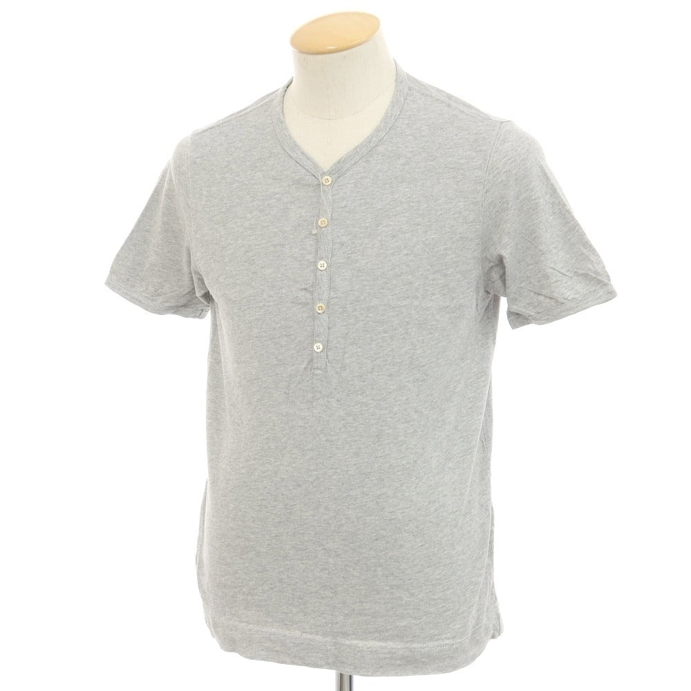 【中古】チルコロ1901 CIRCOLO 1901 コットン ヘンリ―ネック 半袖Ｔシャツ グレー【 XS 】【 状態ランクB 】【 メンズ 】 [APD]