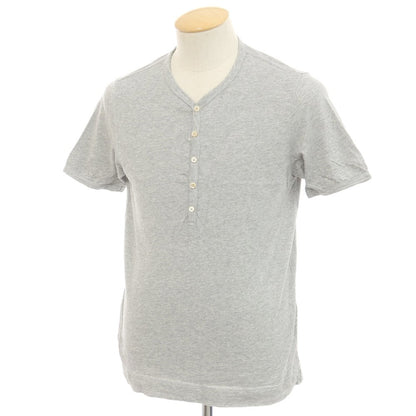 【中古】チルコロ1901 CIRCOLO 1901 コットン ヘンリ―ネック 半袖Ｔシャツ グレー【 XS 】【 状態ランクB 】【 メンズ 】 [APD]