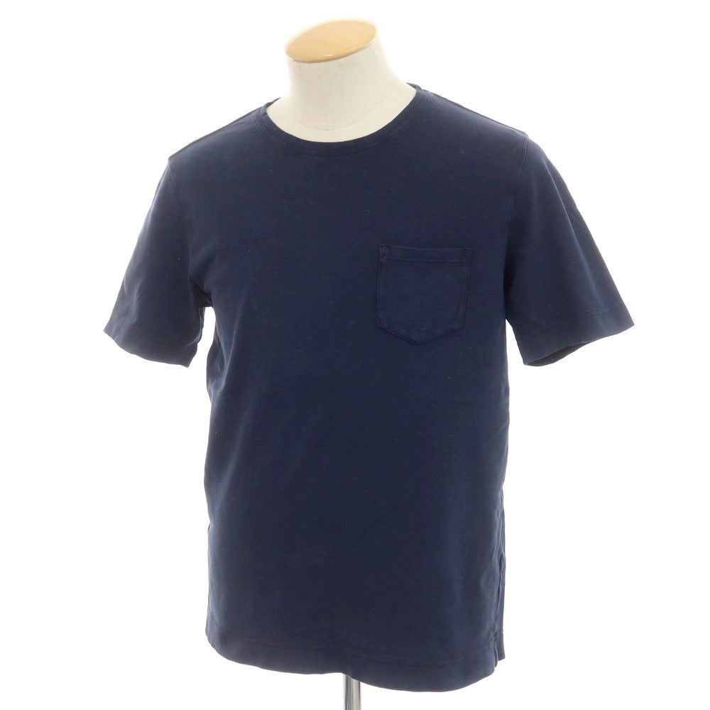 [Used] CIRCOLO 1901 Stretch Cotton Pocket Short Sleeve T-Shirt Navy [XS] [Condition Rank B] [Men&