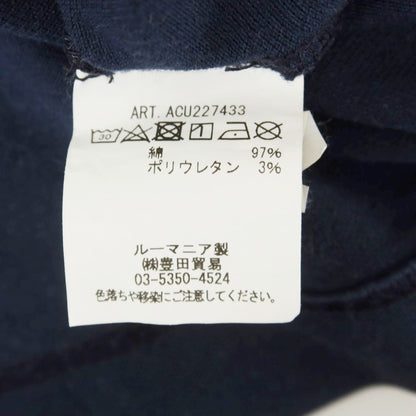 [Used] CIRCOLO 1901 Stretch Cotton Pocket Short Sleeve T-Shirt Navy [XS] [Condition Rank B] [Men&