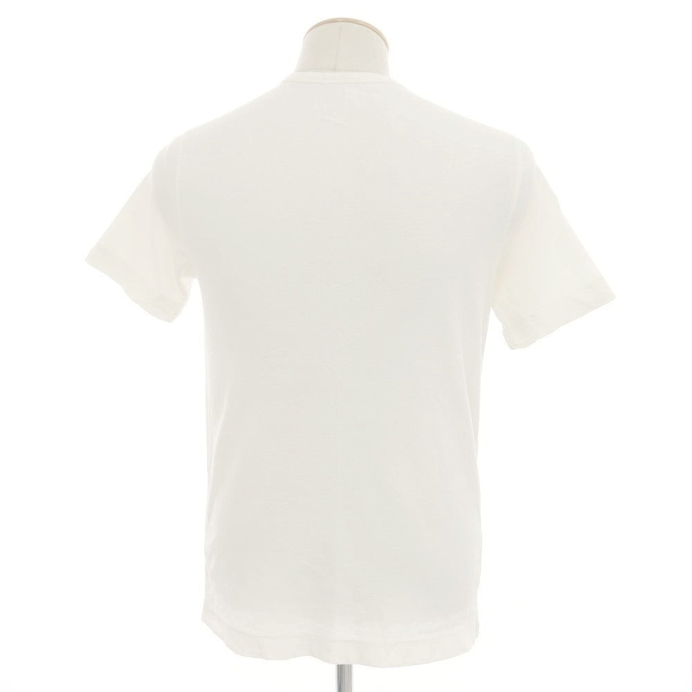 [Used] CIRCOLO 1901 Stretch Cotton Henry Neck Short Sleeve T-Shirt Off White [XS] [Condition Rank B] [Men&