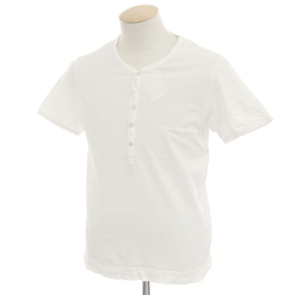 【中古】チルコロ1901 CIRCOLO 1901 コットン ヘンリーネック 半袖Ｔシャツ ホワイト【 XS 】【 状態ランクB 】【 メンズ 】 [APD]
