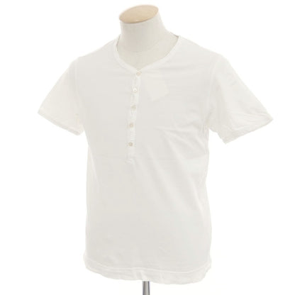【中古】チルコロ1901 CIRCOLO 1901 コットン ヘンリーネック 半袖Ｔシャツ ホワイト【 XS 】【 状態ランクB 】【 メンズ 】 [APD]