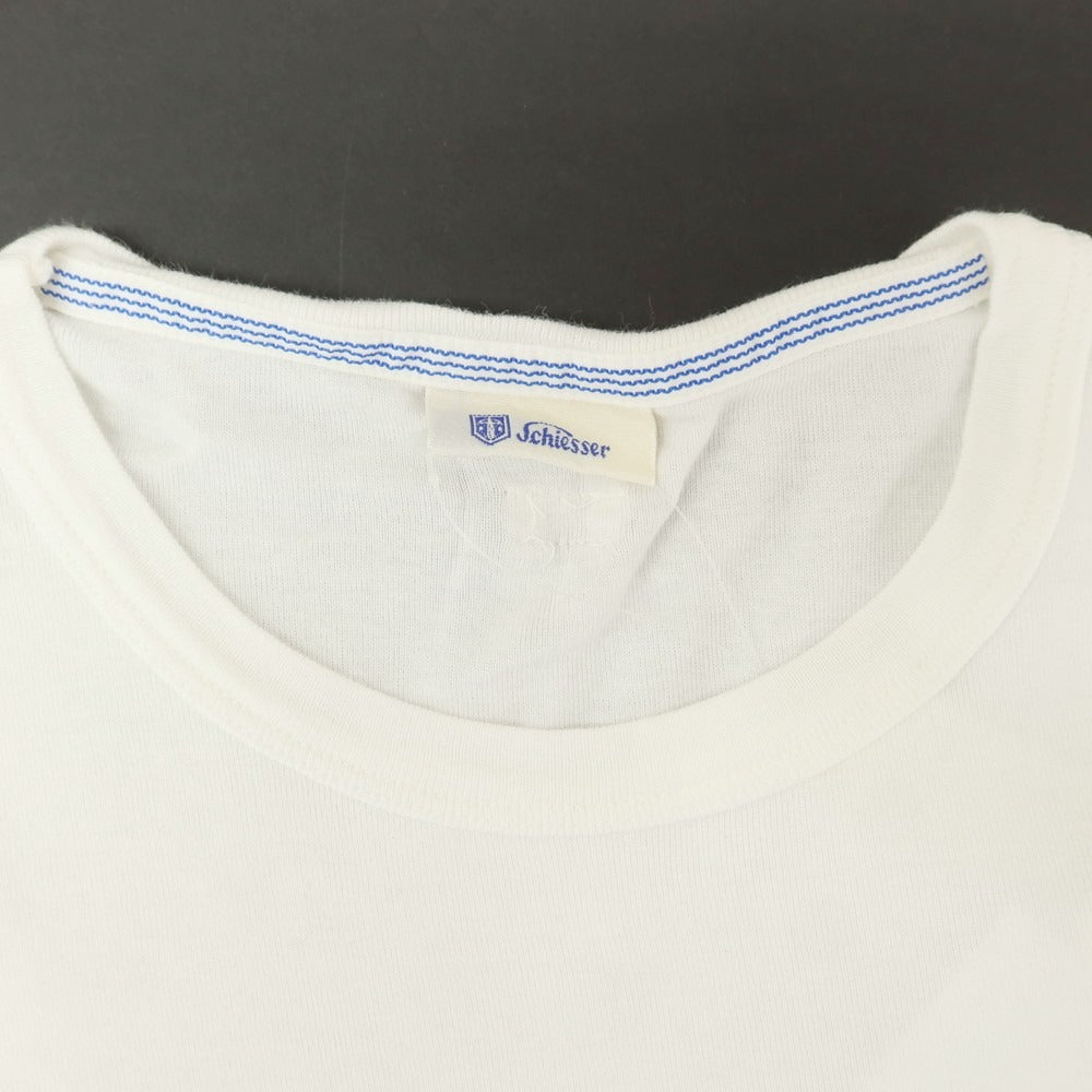 [Used] Schiesser Cotton Crew Neck Short Sleeve T-Shirt White [XS] [Condition Rank B] [Men&