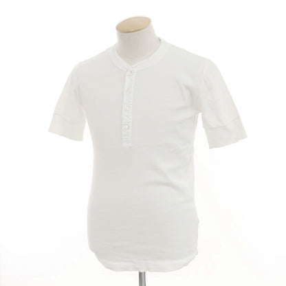 [Used] Schiesser Cotton Henry Neck Short Sleeve T-Shirt White [XS] [Condition Rank B] [Men&