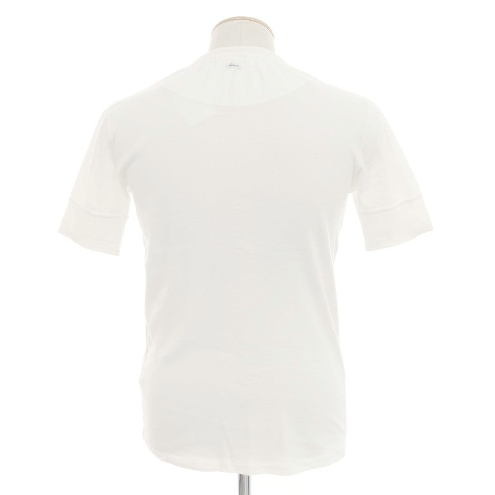 [Used] Schiesser Cotton Henry Neck Short Sleeve T-Shirt White [XS] [Condition Rank B] [Men&