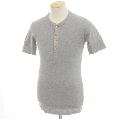 [Used] Schiesser Cotton Henley Short Sleeve T-Shirt Gray [XS] [Condition Rank B] [Men&