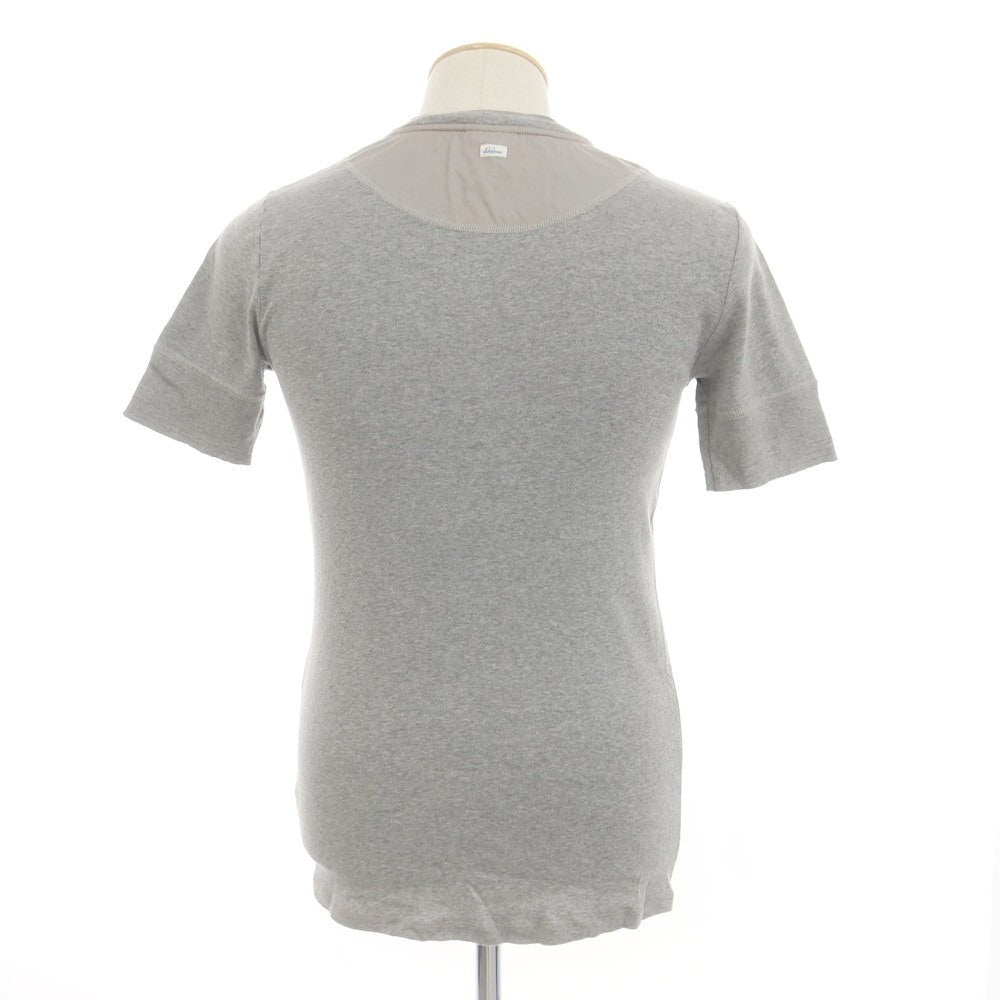 [Used] Schiesser Cotton Henley Short Sleeve T-Shirt Gray [XS] [Condition Rank B] [Men&