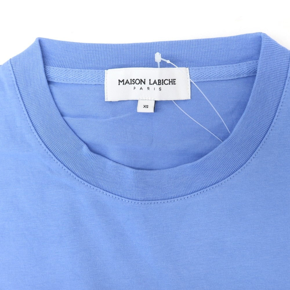 【中古】メゾンラビッシ Maison Labiche コットン プリント 半袖Ｔシャツ ブルー【 XS 】【 状態ランクA 】【 メンズ 】 [APD]