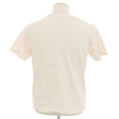 【中古】キュイス ドゥ グルヌイユ CUISSE DE GRENOUILLE コットン プリント 半袖Ｔシャツ ベージュ系【 XS 】【 状態ランクB 】【 メンズ 】 [APD]