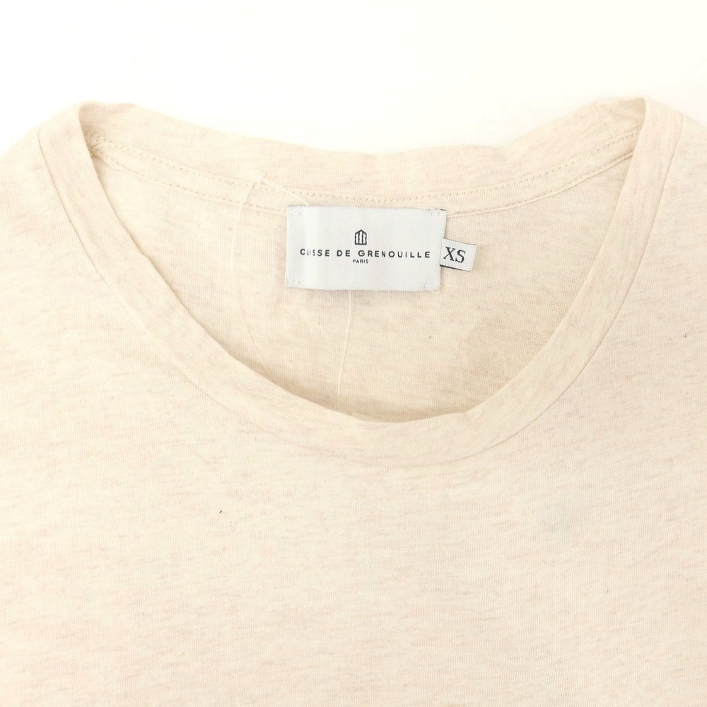 【中古】キュイス ドゥ グルヌイユ CUISSE DE GRENOUILLE コットン プリント 半袖Ｔシャツ ベージュ系【 XS 】【 状態ランクB 】【 メンズ 】 [APD]