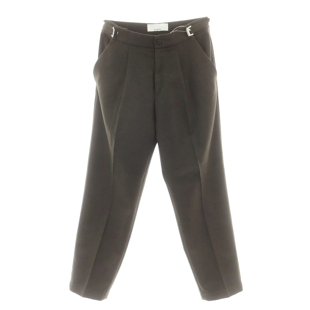 【中古】セラドール セラードアー CELLAR DOOR ストレッチポリエステルレーヨン ドレススラックスパンツ オリーブ【 42 】【 状態ランクC 】【 メンズ 】