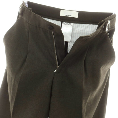 【中古】セラドール セラードアー CELLAR DOOR ストレッチポリエステルレーヨン ドレススラックスパンツ オリーブ【 42 】【 状態ランクC 】【 メンズ 】