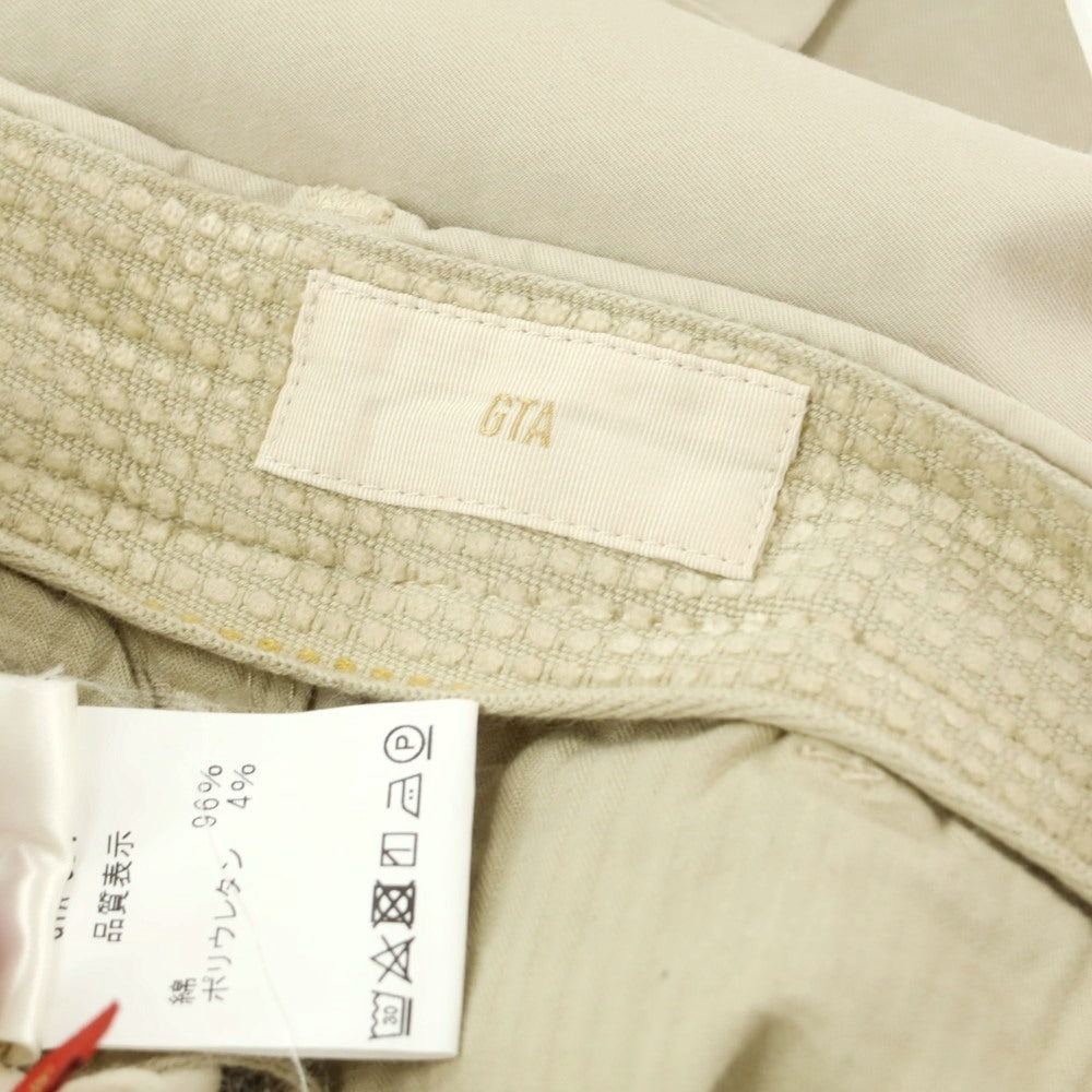 [Used] GTA Byron stretch cotton slacks pants, beige [44] [Condition rank B] [Men&