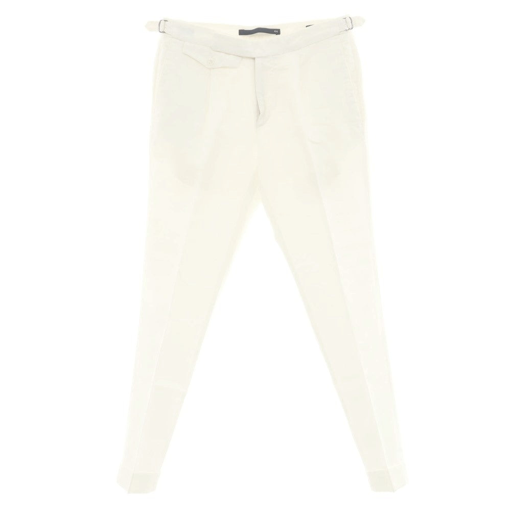 [Used] INCOTEX Linen Cotton Casual Slacks Pants White [44] [Condition Rank C] [Men&