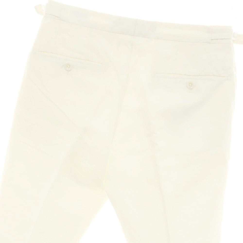 [Used] INCOTEX Linen Cotton Casual Slacks Pants White [44] [Condition Rank C] [Men&