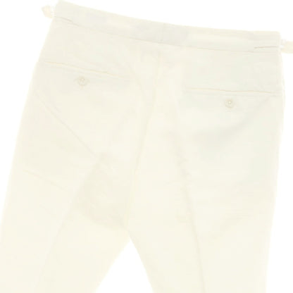 [Used] INCOTEX Linen Cotton Casual Slacks Pants White [44] [Condition Rank C] [Men&