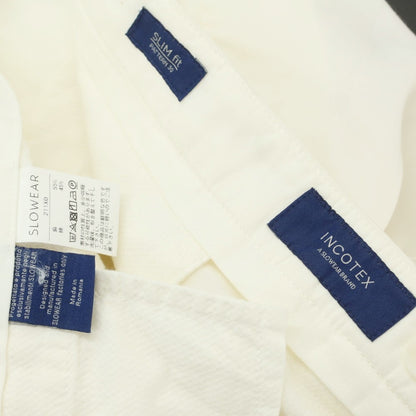 [Used] INCOTEX Linen Cotton Casual Slacks Pants White [44] [Condition Rank C] [Men&