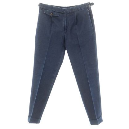 [Used] INCOTEX stretch denim casual slacks pants, navy [44] [Condition rank C] [Men&
