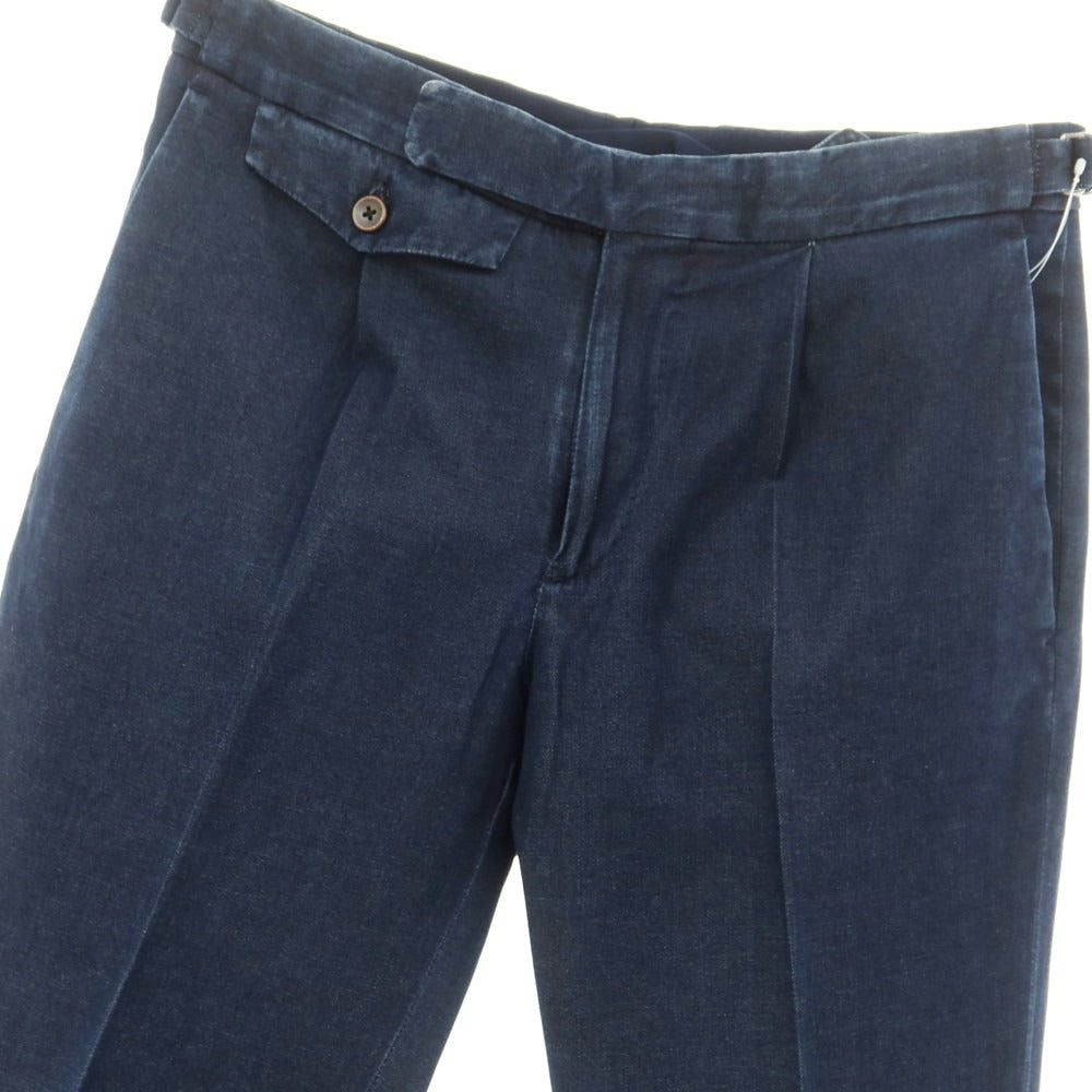 [Used] INCOTEX stretch denim casual slacks pants, navy [44] [Condition rank C] [Men&