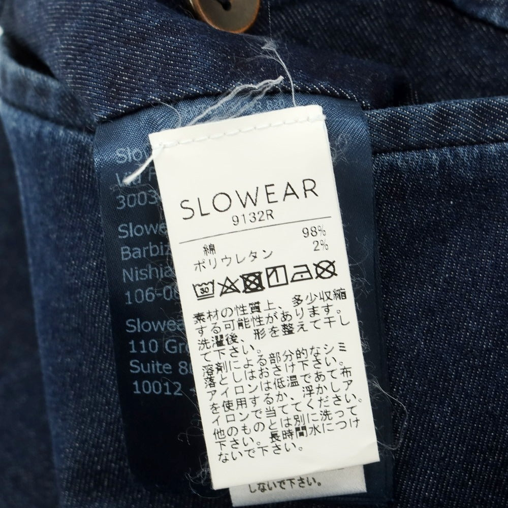 [Used] INCOTEX stretch denim casual slacks pants, navy [44] [Condition rank C] [Men&