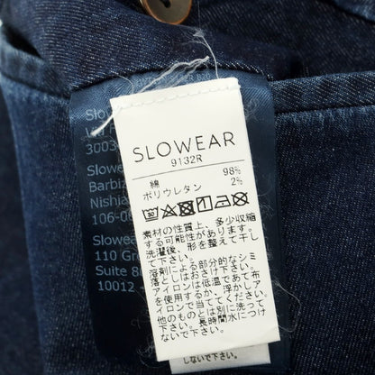 [Used] INCOTEX stretch denim casual slacks pants, navy [44] [Condition rank C] [Men&