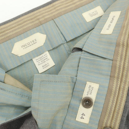 【中古】インコテックス INCOTEX ウール ドレススラックスパンツ グレー【 44 】【 状態ランクB 】【 メンズ 】