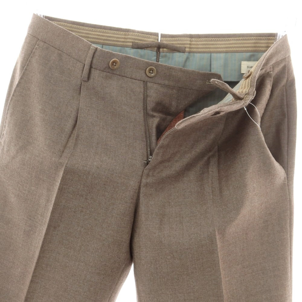 【中古】インコテックス INCOTEX ウール ドレススラックスパンツ カーキベージュ【 44 】【 状態ランクB 】【 メンズ 】