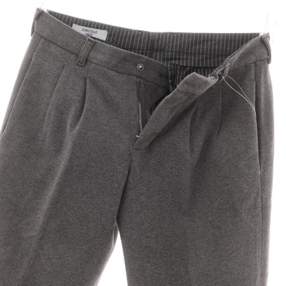 【中古】チルコロ1901 CIRCOLO 1901 ジャージーコットン カジュアルスラックスパンツ グレー【 42 】【 状態ランクC 】【 メンズ 】