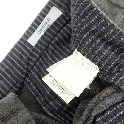【中古】チルコロ1901 CIRCOLO 1901 ジャージーコットン カジュアルスラックスパンツ グレー【 42 】【 状態ランクC 】【 メンズ 】