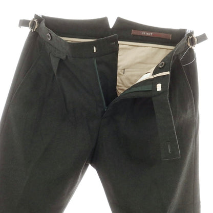 【中古】ベルウィッチ BERWICH ウール カジュアルスラックスパンツ ダークグリーン【 44 】【 状態ランクB 】【 メンズ 】