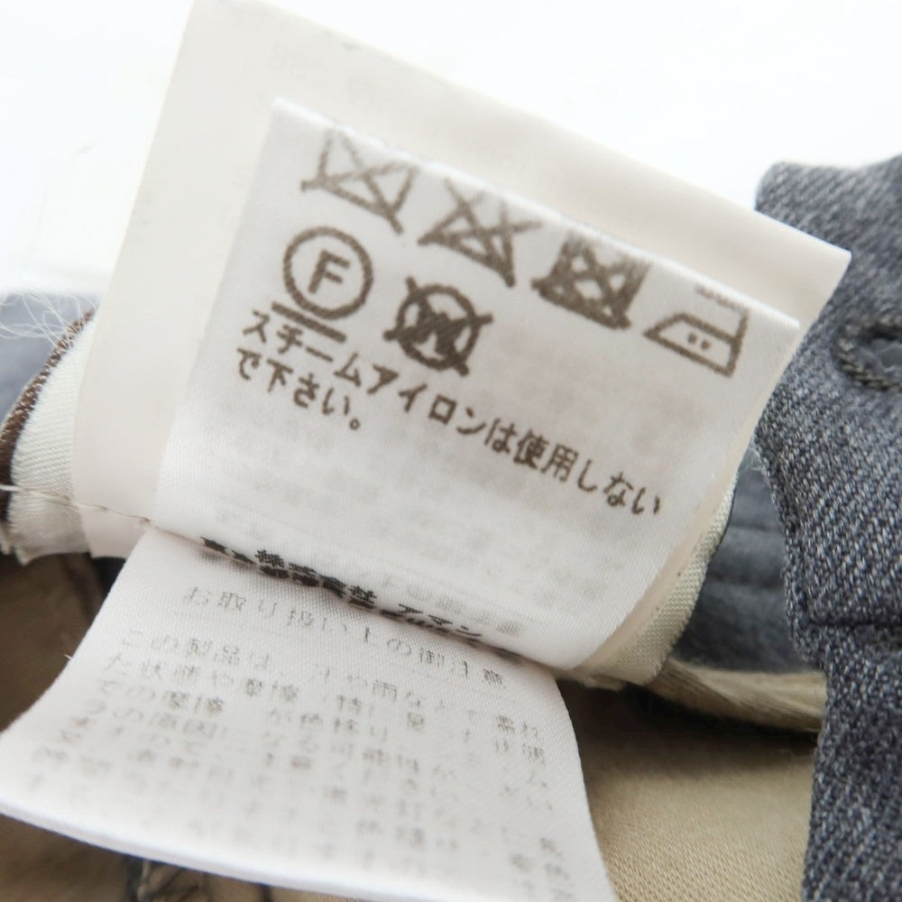 【中古】ベルウィッチ BERWICH ストレッチ ウール イージースラックスパンツ グレー【 42 】【 状態ランクB 】【 メンズ 】