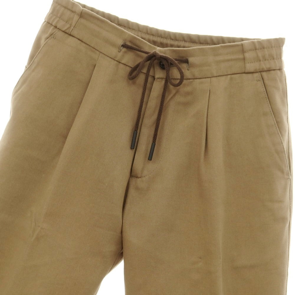 [Used] BERWICH stretch cotton easy slacks pants light brown [42] [Condition rank B] [Men&