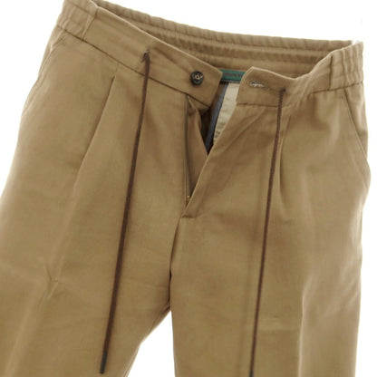 [Used] BERWICH stretch cotton easy slacks pants light brown [42] [Condition rank B] [Men&