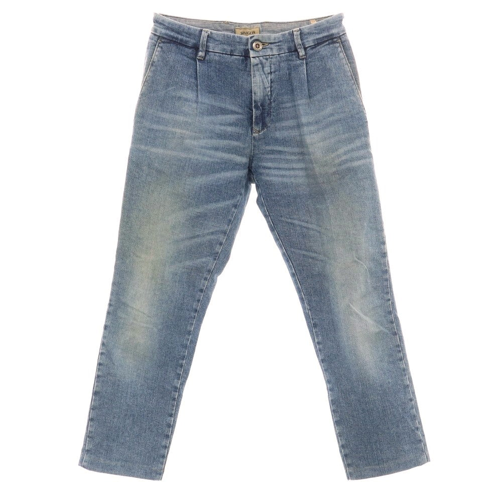 【中古】シビリア SIVIGLIA コットンポリエステル デニムパンツ ブルー【 29 】【 状態ランクC 】【 メンズ 】