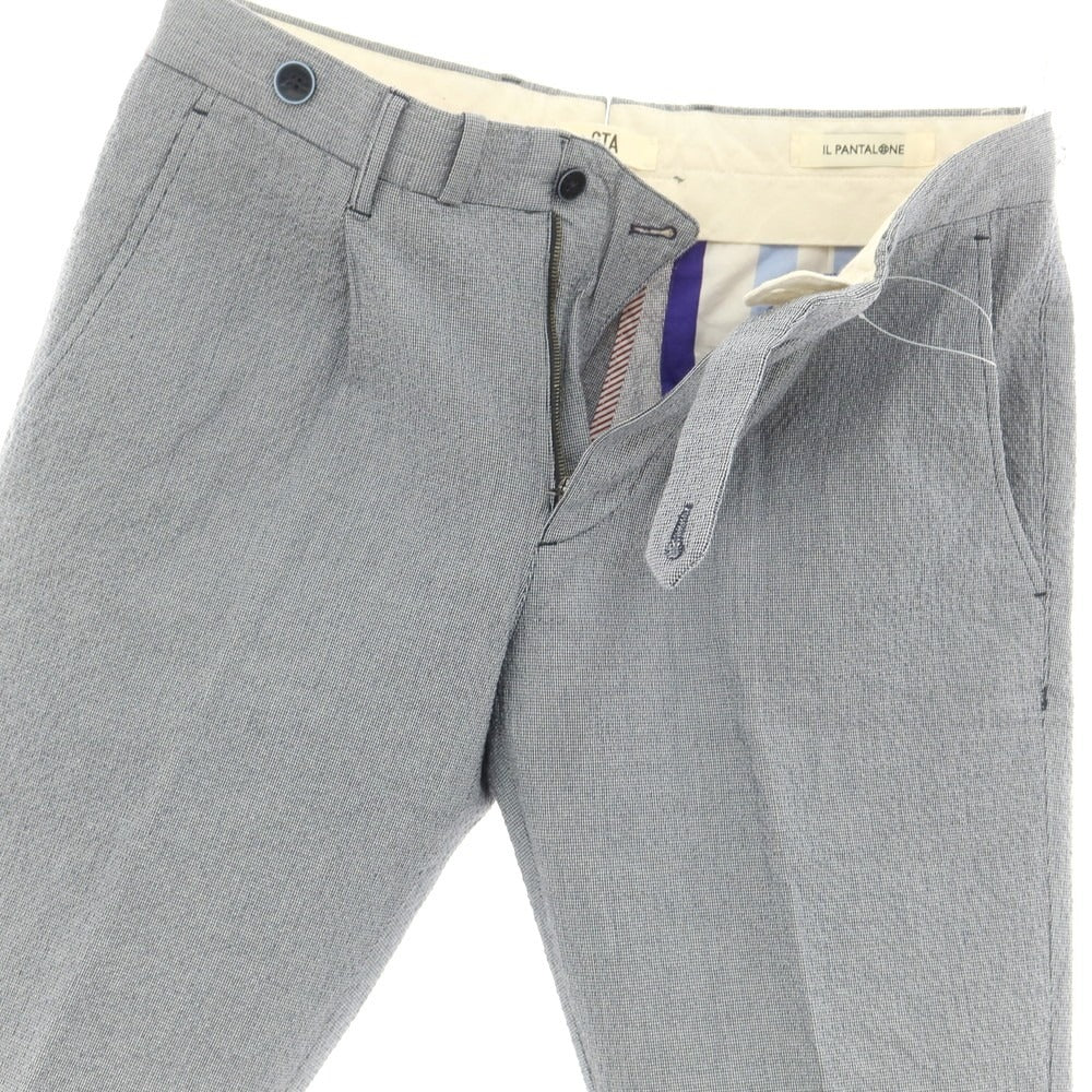 [Used] GTA Stretch Cotton Soccer Houndstooth Shorts Navy [44] [Condition Rank B] [Men&