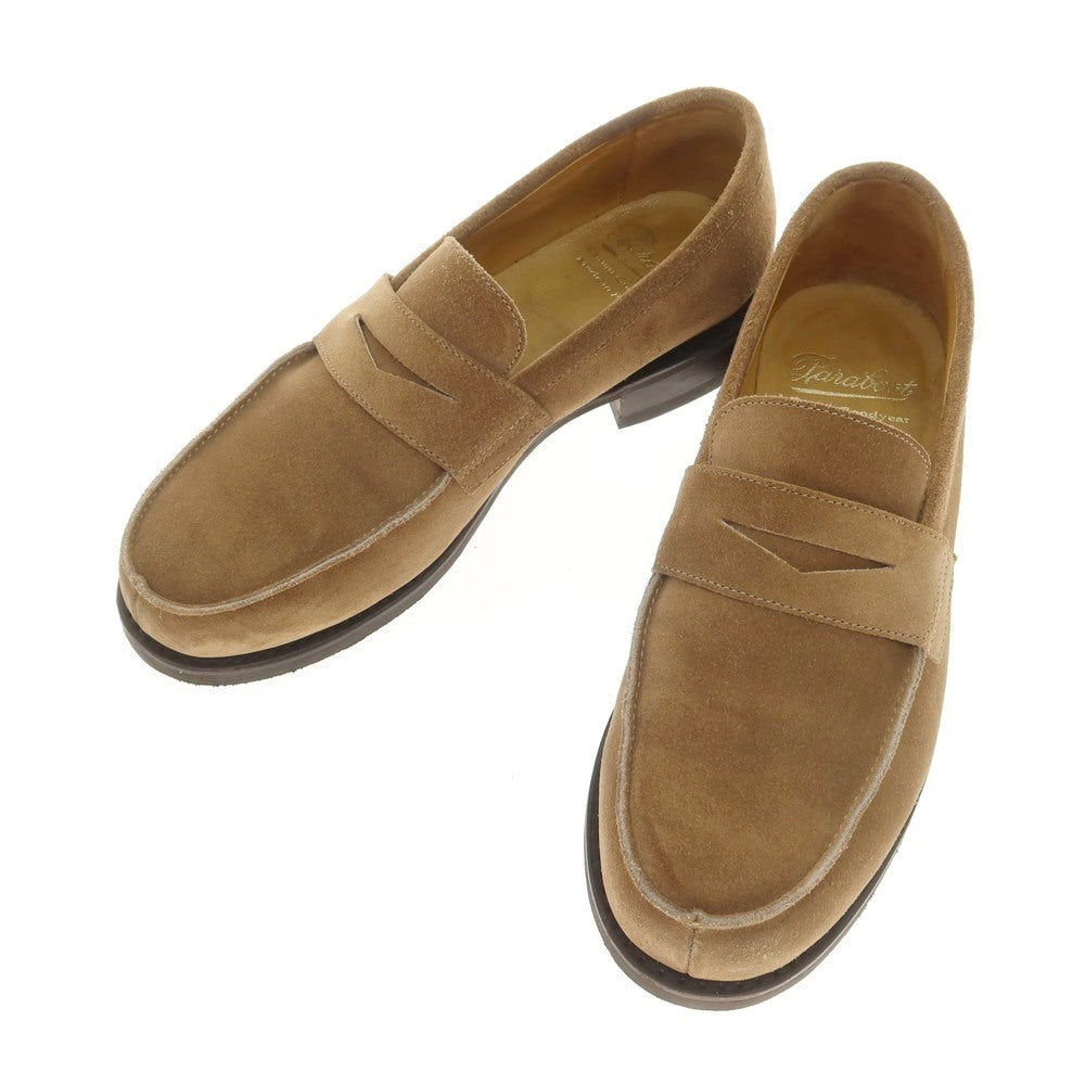 【中古】パラブーツ Paraboot DAX スエード コインローファー ベージュ【 6 】【 状態ランクB 】【 メンズ 】
