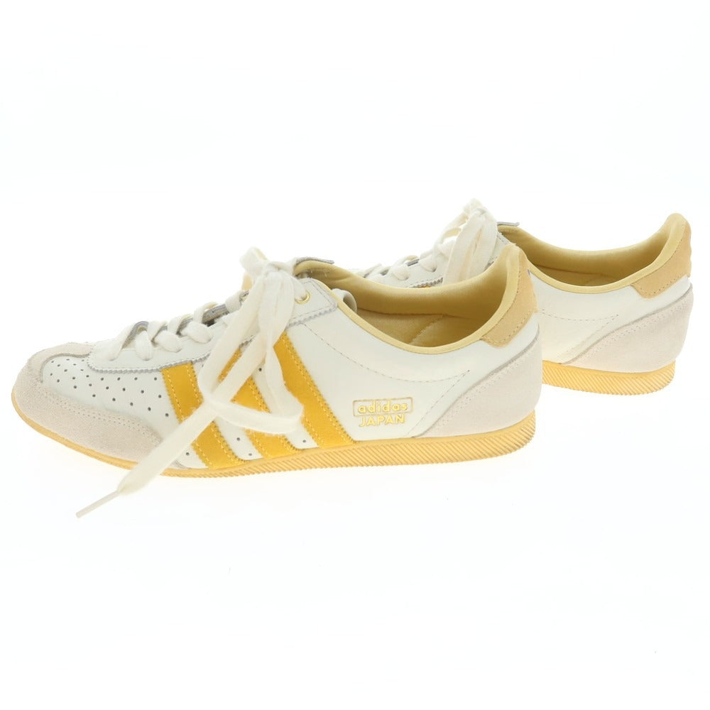 [Used] Adidas Japan Leather Sneakers White x Yellow [26cm] [Condition Rank A] [Men&