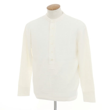 [New] V::room Mid-gauge cotton Henry neck knit, ivory white [M] [Condition rank N] [Men&