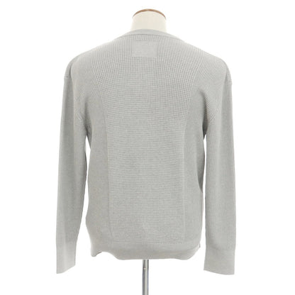 [New] V::room Mid-gauge cotton Henry neck knit, grey [M] [Condition rank N] [Men&