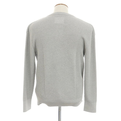 [New] V::room Mid-gauge cotton Henry neck knit, grey [M] [Condition rank N] [Men&
